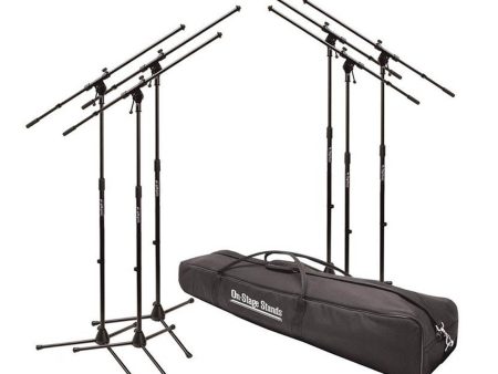 On-Stage MSP7706 6 Euroboom Mic Stands Value Bundle w Bag Online Sale