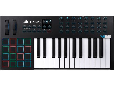 Alesis VI25 Advanced USB Midi Pad Keyboard Controller For Discount