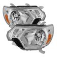 Xtune Toyota Tacoma 2012-2015 OEM Style Headlights Chrome HD-JH-TTA12-AM-C For Cheap