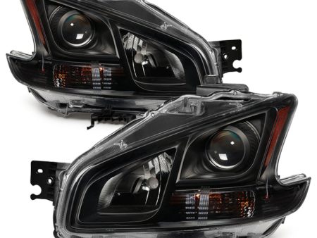 xTune 09-14 Nissan Maxima Halogen ONLY (No HID) OEM Style Headlights - Black HD-JH-NM09-AM-BK For Cheap