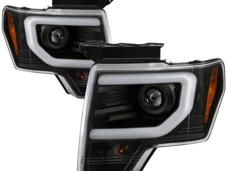 Spyder Ford F150 13-14 Xenon Model Only Light Bar Projector Headlights Black PRO-YD-FF15013PL-BK Online now