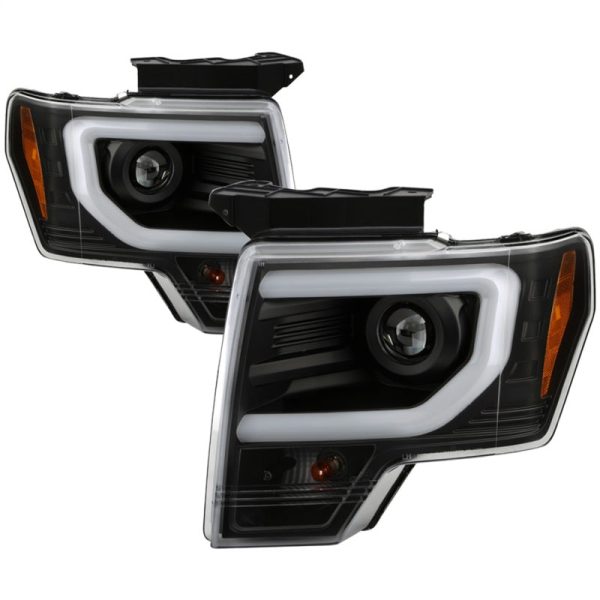 Spyder Ford F150 13-14 Xenon Model Only Light Bar Projector Headlights Black PRO-YD-FF15013PL-BK Online now