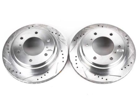 Power Stop 00-06 Mitsubishi Montero Rear Evolution Drilled & Slotted Rotors - Pair Discount