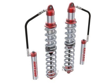 aFe 14-19 Polaris RZR 925 1000cc Sway-A-Way 3.0 Rear Coilover Kit w  Remote Reservoirs and Comp Adj For Discount