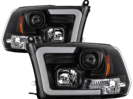 Spyder 09-16 Dodge Ram 1500 Ver 2 Proj Headlight - Light Bar Turn Signal - Blk - PRO-YD-DR09V2-SB-BK Sale