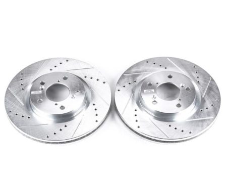 Power Stop 09-14 Acura TL Front Evolution Drilled & Slotted Rotors - Pair For Sale