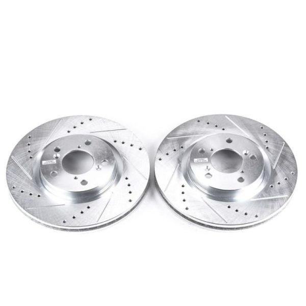 Power Stop 09-14 Acura TL Front Evolution Drilled & Slotted Rotors - Pair For Sale