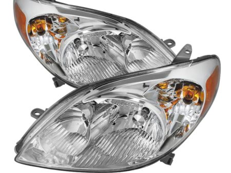 Xtune Toyota Matrix 03-08 Crystal Headlights Chrome HD-JH-TM03-AM-C on Sale