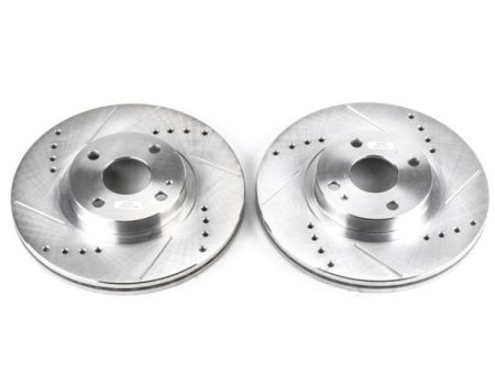 Power Stop 01-05 Mazda Miata Front Evolution Drilled & Slotted Rotors - Pair Online Hot Sale