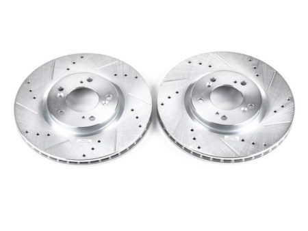 Power Stop 00-09 Honda S2000 Front Evolution Drilled & Slotted Rotors - Pair For Discount