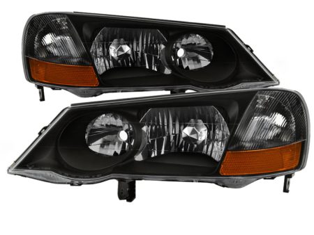 xTune Acura TL 2002-2003 HID Model Only OEM Style headlights - Black HD-JH-ATL02-HID-BK Online now