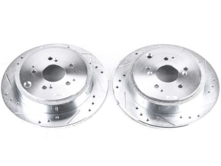 Power Stop 01-06 Acura MDX Rear Evolution Drilled & Slotted Rotors - Pair Supply