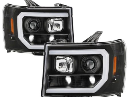 Spyder GMC Sierra 1500 2500 3500 07-13 Denali 08-13 LED Headlights Blk PRO-YD-GS07V2PL-BK Online