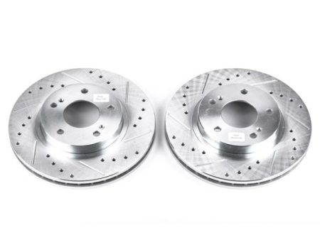 Power Stop 00-01 Infiniti I30 Front Evolution Drilled & Slotted Rotors - Pair Online Hot Sale