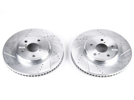 Power Stop 01-06 Lexus LS430 Front Evolution Drilled & Slotted Rotors - Pair Discount