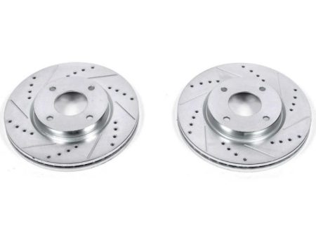 Power Stop 09-14 Nissan Cube Front Evolution Drilled & Slotted Rotors - Pair Fashion