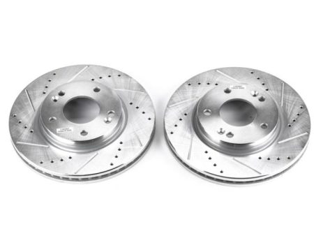 Power Stop 01-05 Hyundai Santa Fe Front Evolution Drilled & Slotted Rotors - Pair Online Hot Sale