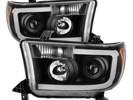 Xtune Toyota Tundra 07-13 LED Light Bar Projector Headlights Black PRO-JH-TTU07-LED-BK Online