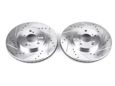 Power Stop 01-03 Acura CL Front Evolution Drilled & Slotted Rotors - Pair Sale