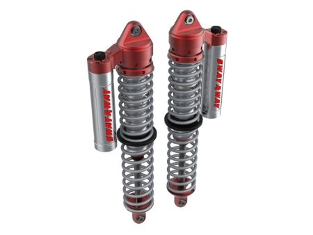 aFe 14-16 Polaris RZR 925 1000cc Sway-A-Way 2.5 Front Coilover Kit w  PB Reservoirs and Comp Adj For Sale