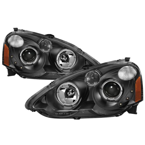 xTune Acura RSX 2002-2004 Halo Projector Headlights - Black PRO-JH-ARSX02-HL-BK Supply