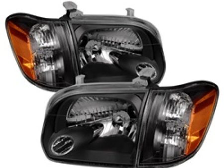 Xtune Toyota Tundra Double Cab 05-06 OEM Style Headlights & Corner Lights Black HD-JH-TTUN05-AM-BK Online